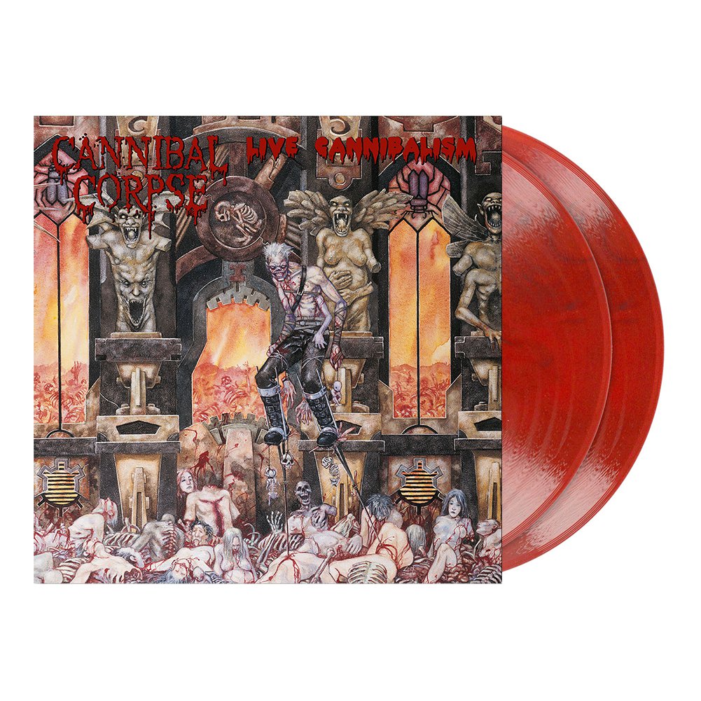 Cannibal Corpse (Live Cannibalism) 2xRed/Black Marbled Vinyl