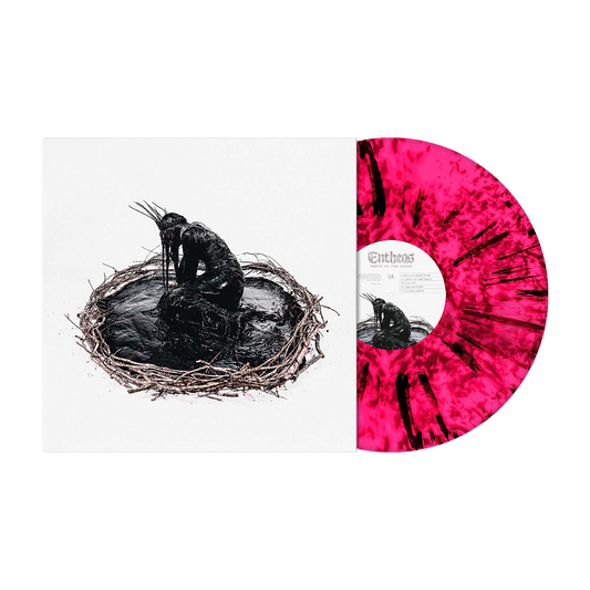 Entheos (Empty on the Inside) Neon Pink/Black Dust Splatter Vinyl