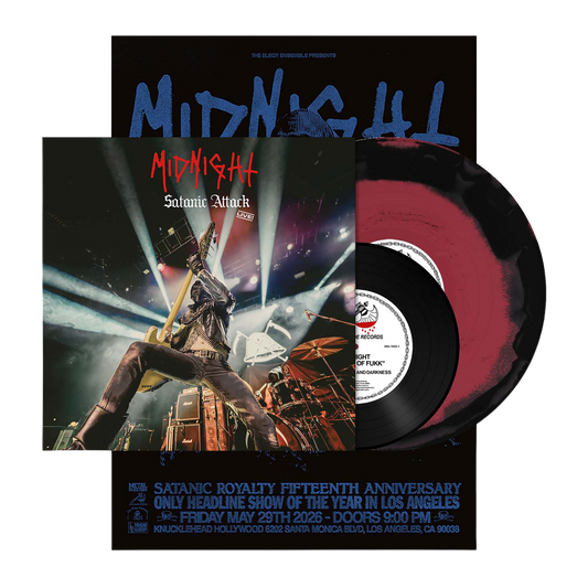 Midnight (Satanic Attack Live!) Red/Black A Side B Side Vinyl + 7Inch