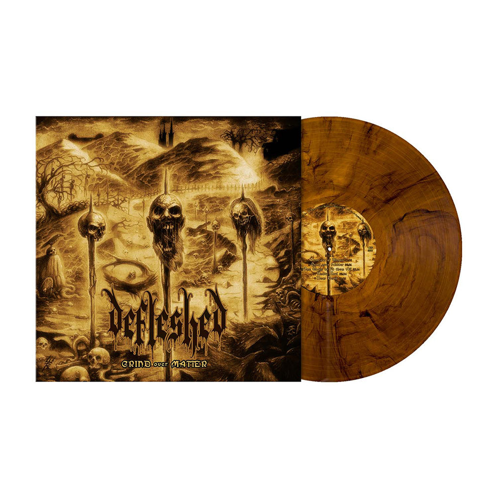 Defleshed (Grind Over Matter) Ochre Brown Marbled Vinyl