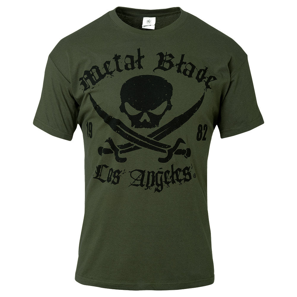 Metal Blade (Pirate Logo LA Green) T-Shirt 2X