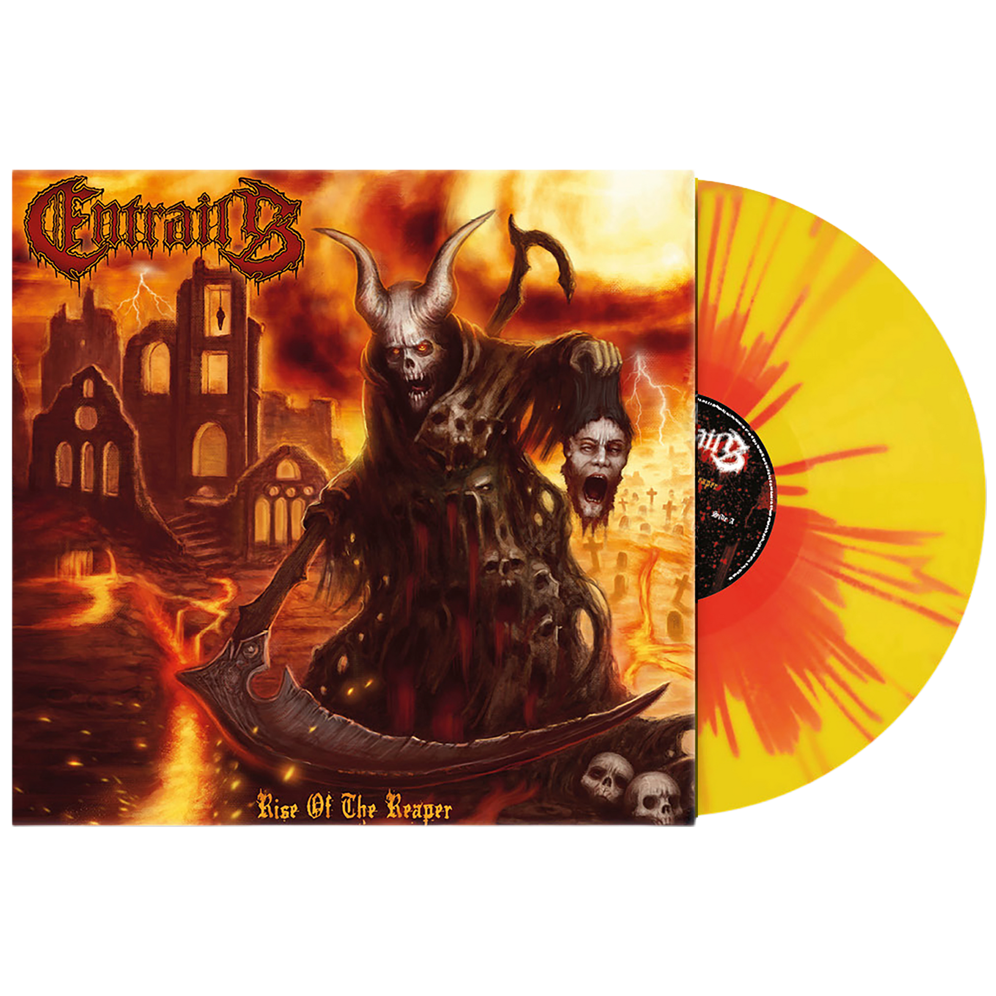 Entrails (Rise Of The Reaper) Red Yellow Splatter Vinyl