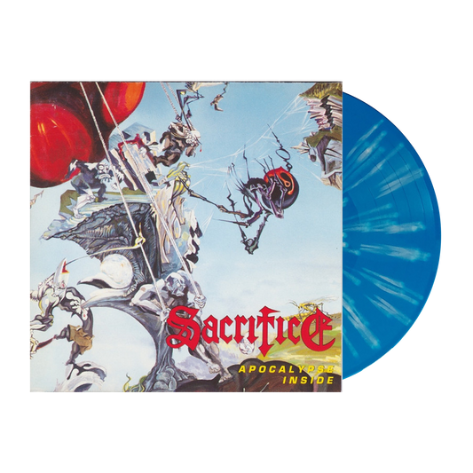 Sacrifice (Apocalypse Inside) Cyan Blue w/White Splatter Vinyl