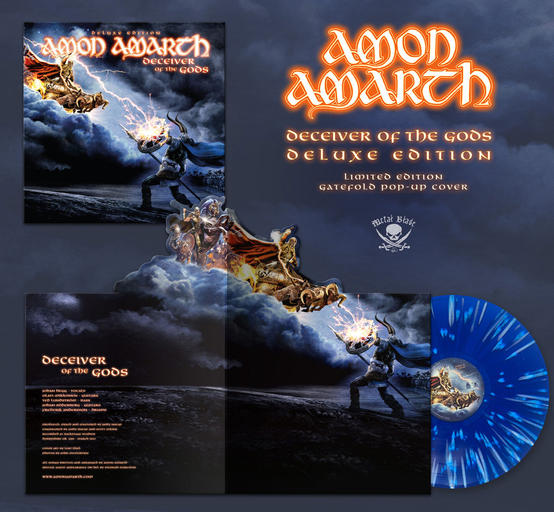 Amon Amarth (Deceiver of the Gods) Blue/White Splatter Vinyl