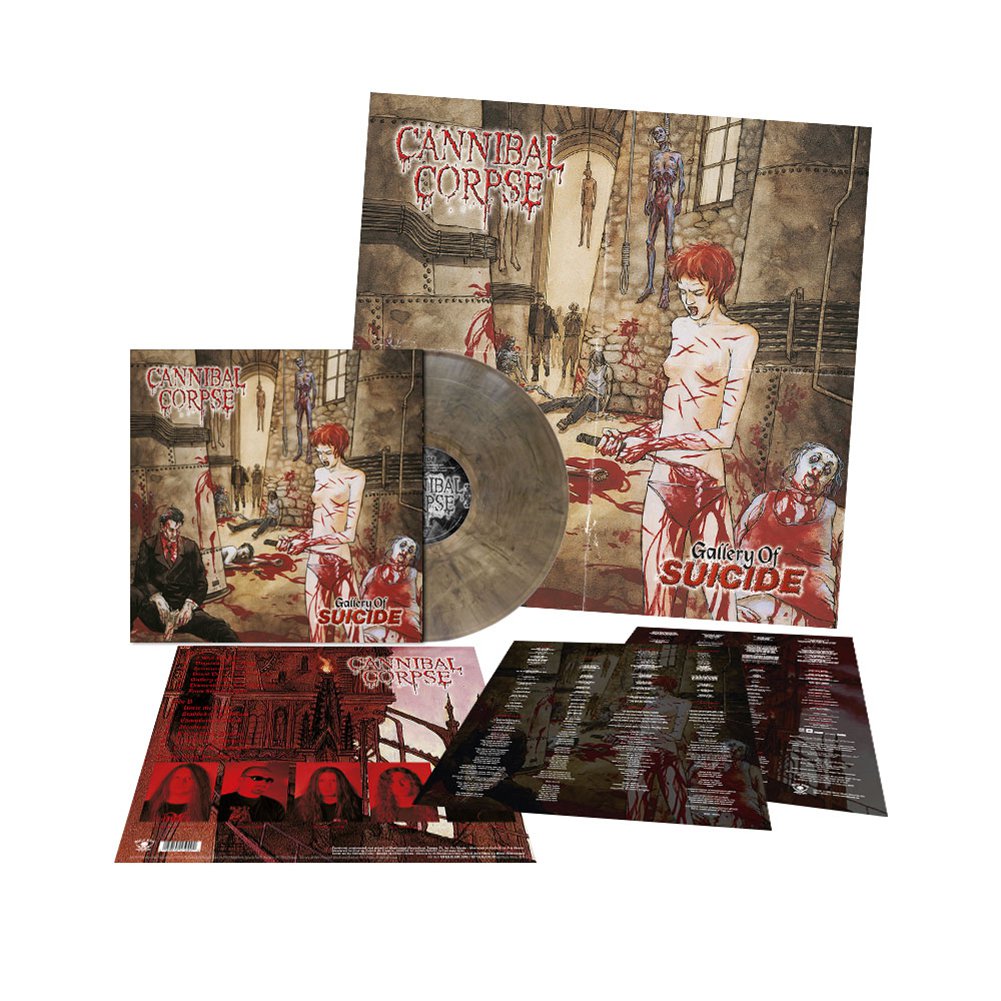 Cannibal Corpse (Gallery Of Suicide) Clear Grey/Brown Marbled Vinyl