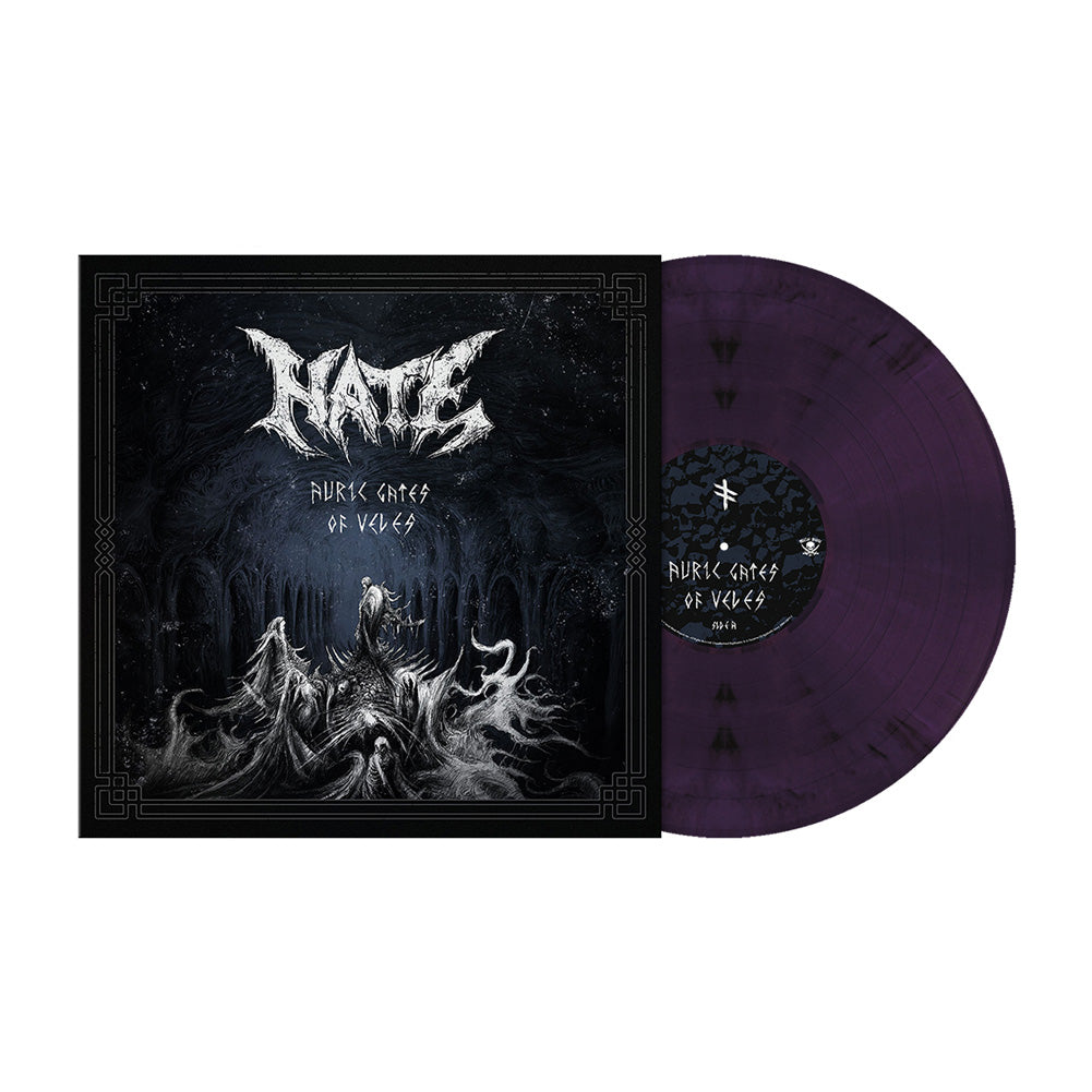 Hate (Auric Gates of Veles) Deep Purple Black Marbled Vinyl